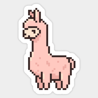 Pixel llama Sticker